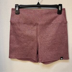 EleVen Venus Williams Bell of the Ball Biker Shorts  L Plum High Waisted Ribbed